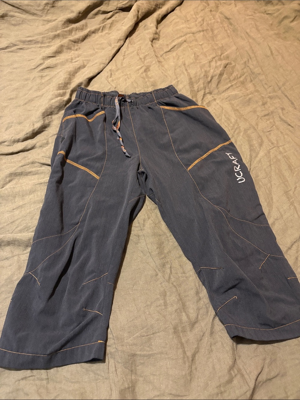 Craft Men's Navy Jogger Pants with Contrast Stitching